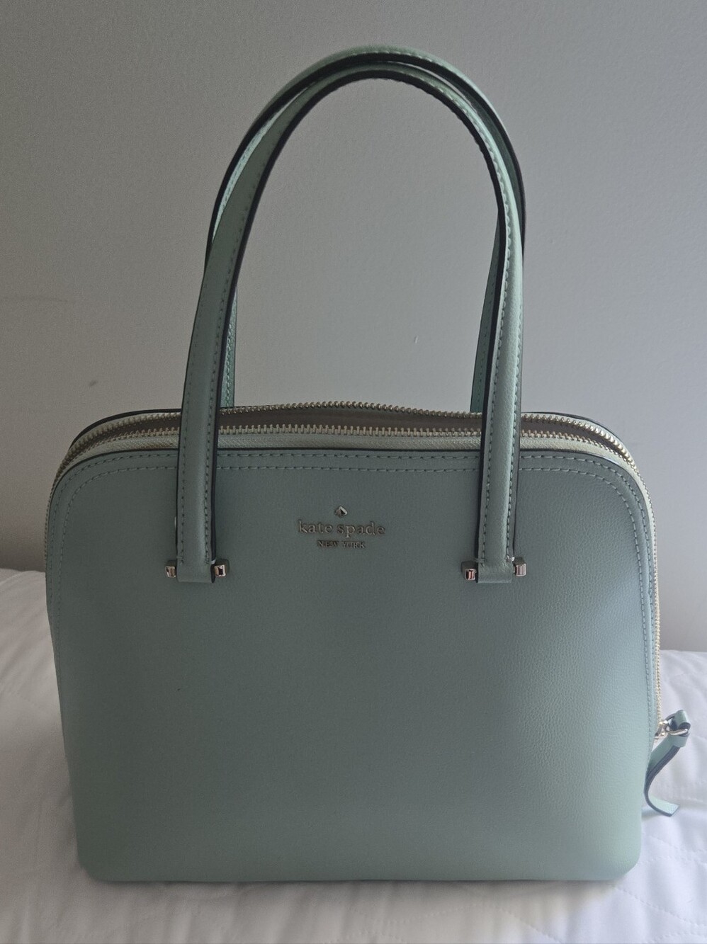 kate spade mint green dome satchel